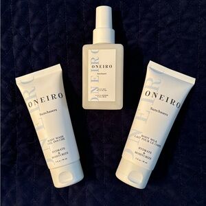 NWT Oneiro Sunchasers Set of 3 Body Wash, Body Milk & Multi Mist